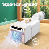 Tragbare Mini-Klimaanlage, Split-Kühlsystem, 5000 BTU, leise Kühlung, keine Fensterabdichtung erforderlich, Touch-Bedienung & Fernbedienung, Timer-