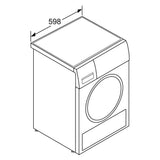 2026 Secadora de bomba de calor Bosch Serie 6 WQG235DH0 8 kg blanco A+++