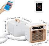 Tragbare Mini-Klimaanlage, Split-Kühlsystem, 5000 BTU, leise Kühlung, keine Fensterabdichtung erforderlich, Touch-Bedienung & Fernbedienung, Timer-